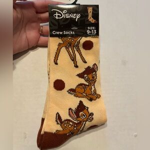Disney Cream and Brown Bambi Casual Socks